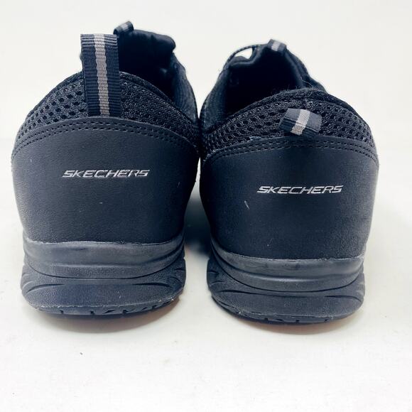 Skechers No Slip Work Sneaker Shoe Black Athletic - 11 - Picture 5 of 7